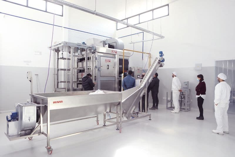 Área de ensamblaje y envasado de alimentos deshidratados